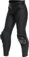 Pantaloni Moto Piele Dama Delta 4 S/T Black/Black 25
