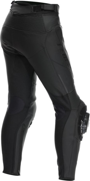 Pantaloni Moto Piele Dama Delta 4 S/T Black/Black 25