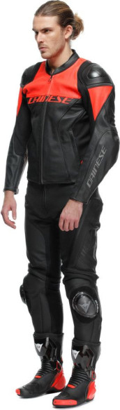 Pantaloni Moto Piele Delta 4 Perf. Black/Black 25