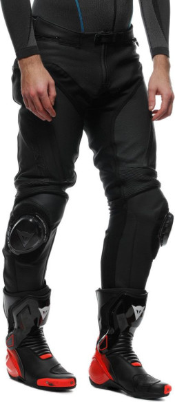 Pantaloni Moto Piele Delta 4 Perf. Black/Black 25