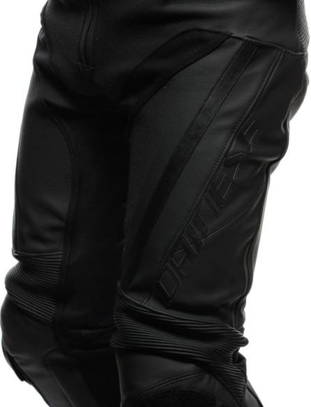 Pantaloni Moto Piele Delta 4 Perf. Black/Black 25