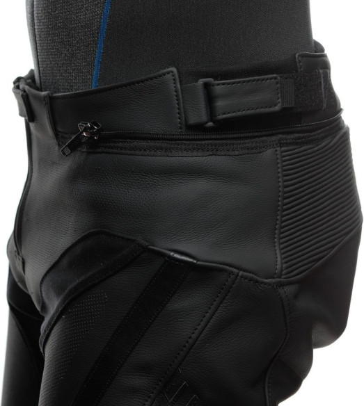 Pantaloni Moto Piele Delta 4 Perf. Black/Black 25