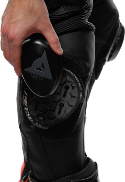 Pantaloni Moto Piele Delta 4 Perf. Black/Black 25