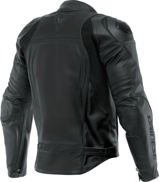 Geaca Moto Piele Racing 4 Perf. Black/Black/Black 23