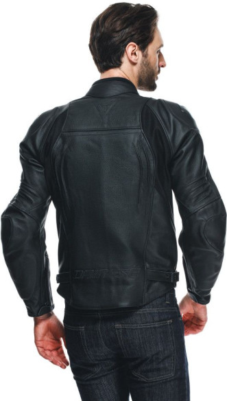 Geaca Moto Piele Racing 4 Perf. Black/Black/Black 23