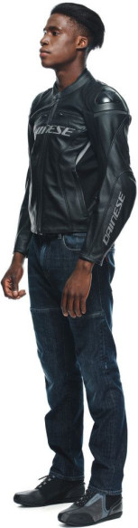 Geaca Moto Piele Racing 4 S/T Black/Black 25