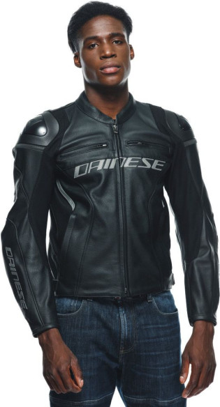 Geaca Moto Piele Racing 4 S/T Black/Black 25
