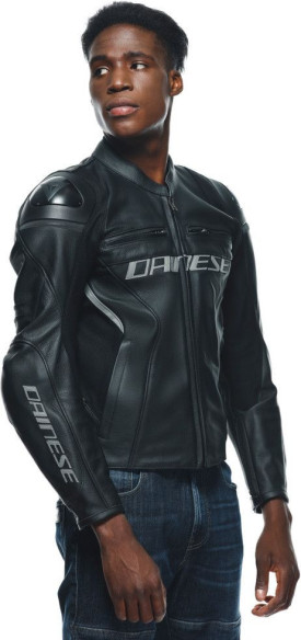 Geaca Moto Piele Racing 4 S/T Black/Black 25