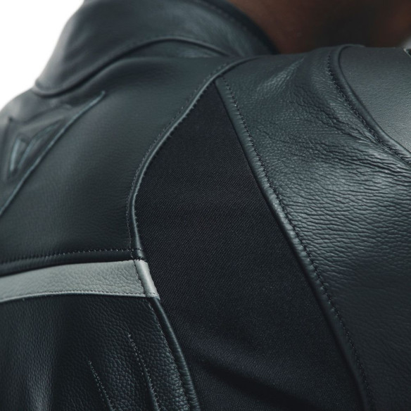 Geaca Moto Piele Racing 4 S/T Black/Black 25