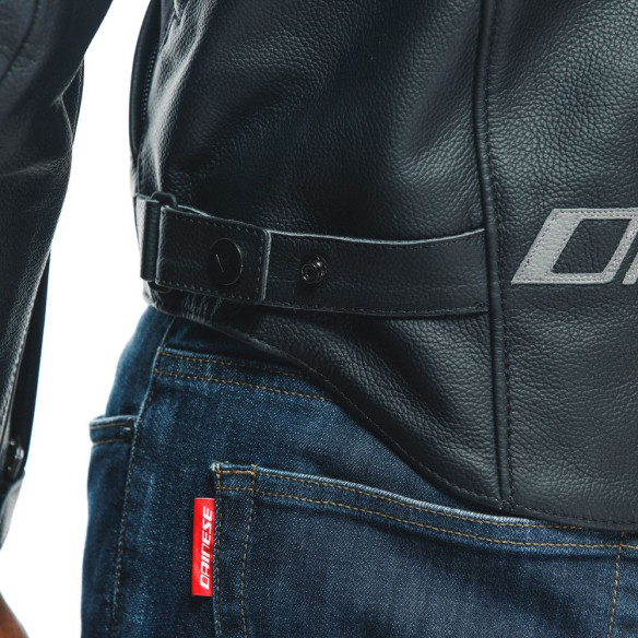 Geaca Moto Piele Racing 4 S/T Black/Black 25