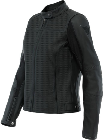 Geaca Moto Piele Dama Razon 2 Perf. Black 25