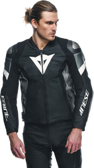 Geaca Moto Piele Avro 5 Black/White/Anthracite 25