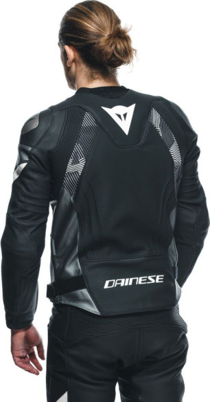 Geaca Moto Piele Avro 5 Black/White/Anthracite 25