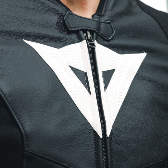 Geaca Moto Piele Avro 5 Black/White/Anthracite 25