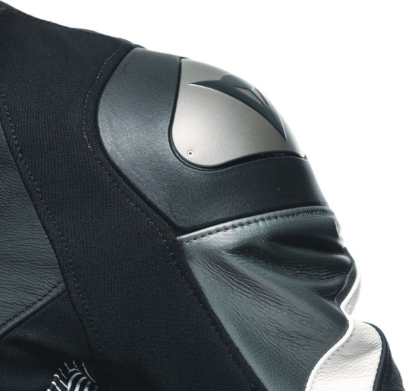 Geaca Moto Piele Avro 5 Black/White/Anthracite 25