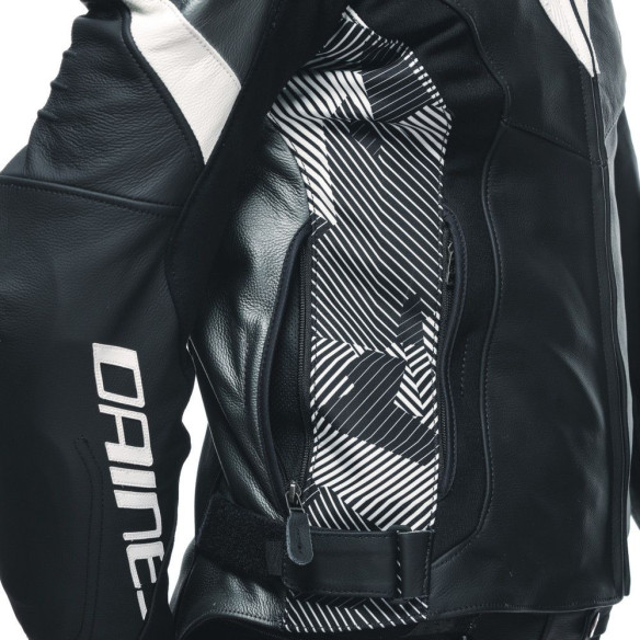 Geaca Moto Piele Avro 5 Black/White/Anthracite 25