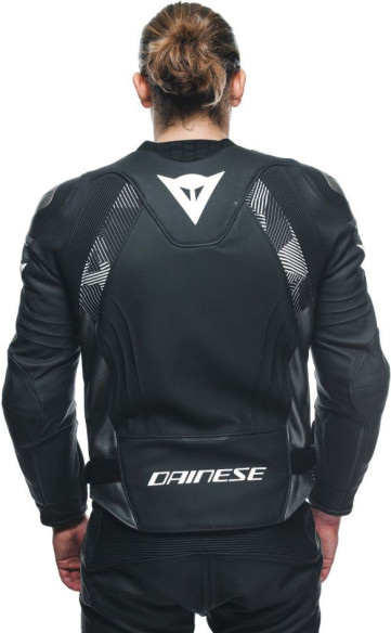 Geaca Moto Piele Avro 5 Black/White/Anthracite 25