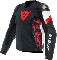 Geaca Moto Piele Avro 5 Black/Red-Lava/White 25