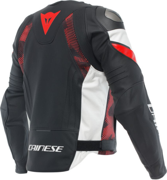 Geaca Moto Piele Avro 5 Black/Red-Lava/White 25