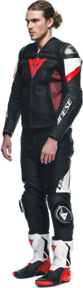 Geaca Moto Piele Avro 5 Black/Red-Lava/White 25