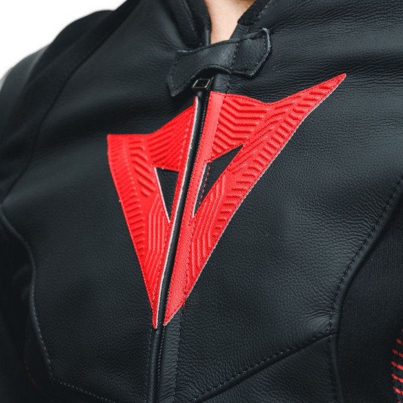 Geaca Moto Piele Avro 5 Black/Red-Lava/White 25