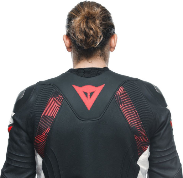 Geaca Moto Piele Avro 5 Black/Red-Lava/White 25