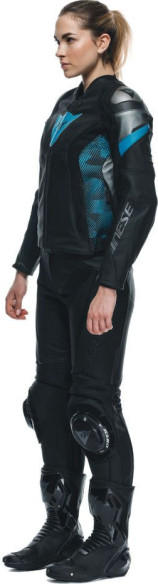 Geaca Moto Piele Dama Avro 5 Black/Teal/Anthracite 25
