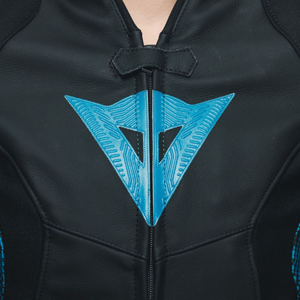 Geaca Moto Piele Dama Avro 5 Black/Teal/Anthracite 25