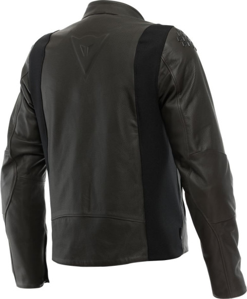 Geaca Moto Piele Istrice Perf. Dark-Brown 25