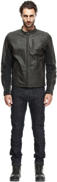 Geaca Moto Piele Istrice Perf. Dark-Brown 25