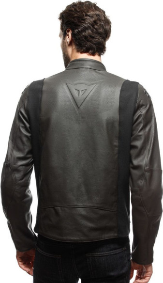 Geaca Moto Piele Istrice Perf. Dark-Brown 25