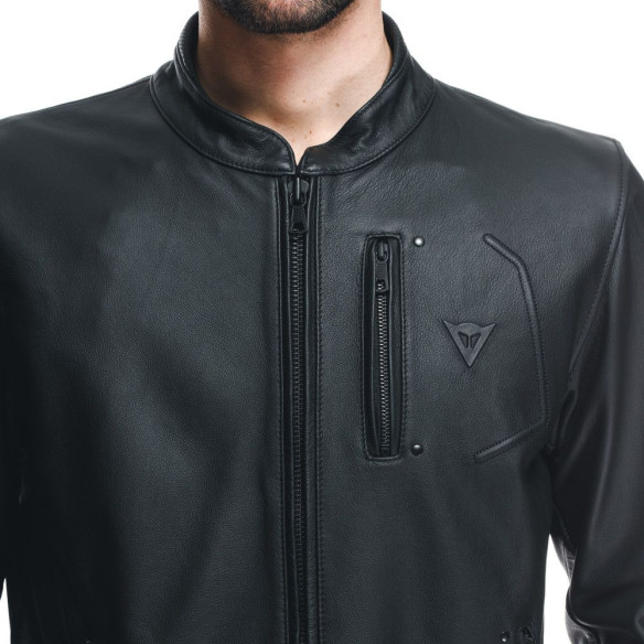 Geaca Moto Piele Fulcro Black 25
