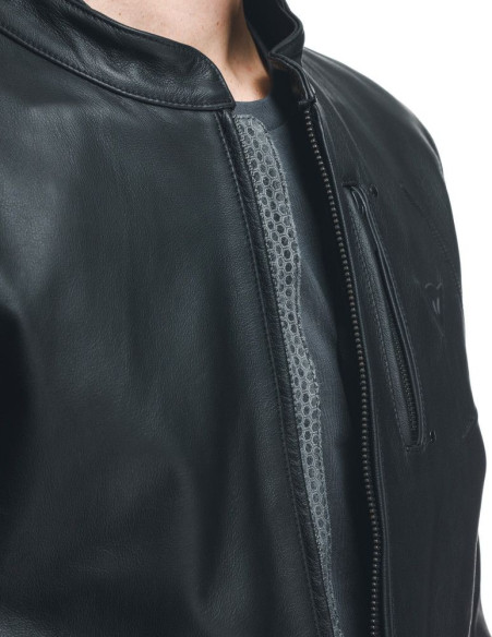 Geaca Moto Piele Fulcro Black 25