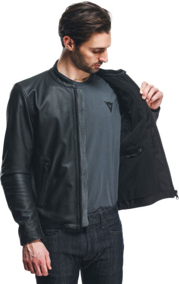 Geaca Moto Piele Fulcro Black 25