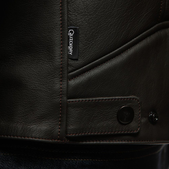 Geaca Moto Piele Fulcro Dark-Brown 25