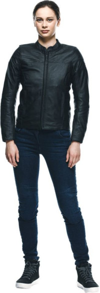 Geaca Moto Piele Dama Itinere Black 25
