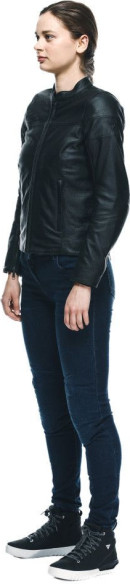 Geaca Moto Piele Dama Itinere Black 25