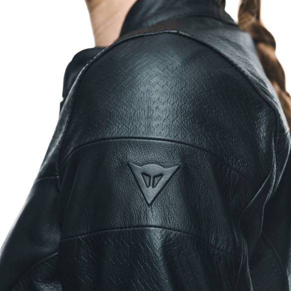 Geaca Moto Piele Dama Itinere Black 25