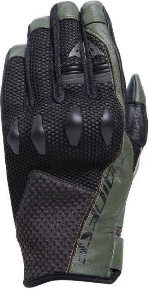 Manusi Moto Piele Karakum Ergo/Tek Black/Army/Green