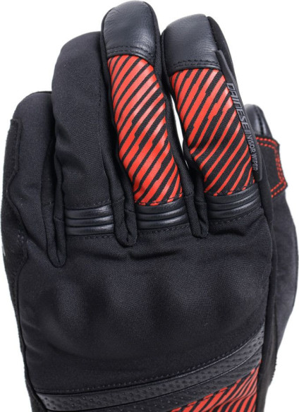 Manusi Moto Textile Fulmine D/Dry Black/Black/Red