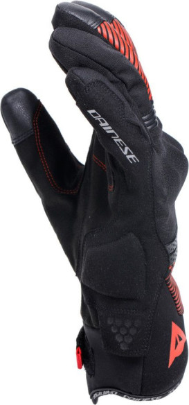 Manusi Moto Textile Fulmine D/Dry Black/Black/Red