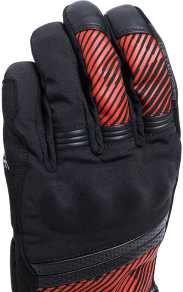 Manusi Moto Textile Fulmine D/Dry Black/Black/Red