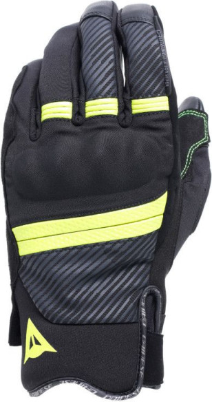 Manusi Moto Textile Fulmine D/Dry Black/Yellow Fluo/Dark Grey
