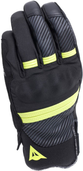 Manusi Moto Textile Fulmine D/Dry Black/Yellow Fluo/Dark Grey