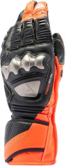 Manusi Moto Piele Full Metal 7 Black/Red/Fluo
