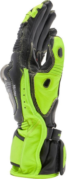 Manusi Moto Piele Full Metal 7 Black/Yellow/Fluo