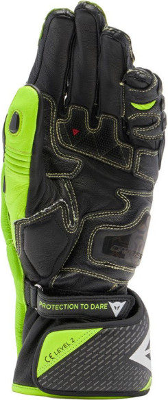 Manusi Moto Piele Full Metal 7 Black/Yellow/Fluo