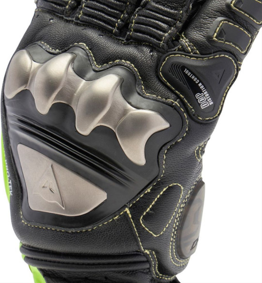 Manusi Moto Piele Full Metal 7 Black/Yellow/Fluo