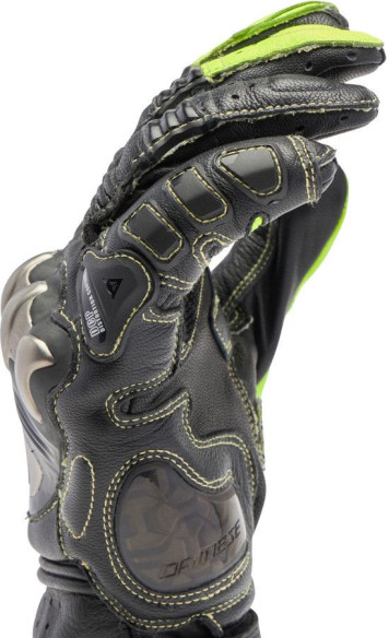Manusi Moto Piele Full Metal 7 Black/Yellow/Fluo