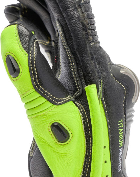 Manusi Moto Piele Full Metal 7 Black/Yellow/Fluo